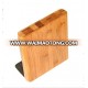 Magnetic knife block / bamboo block with stainless steel